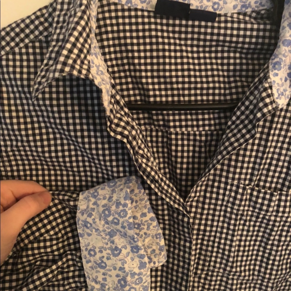 Navy Button Up